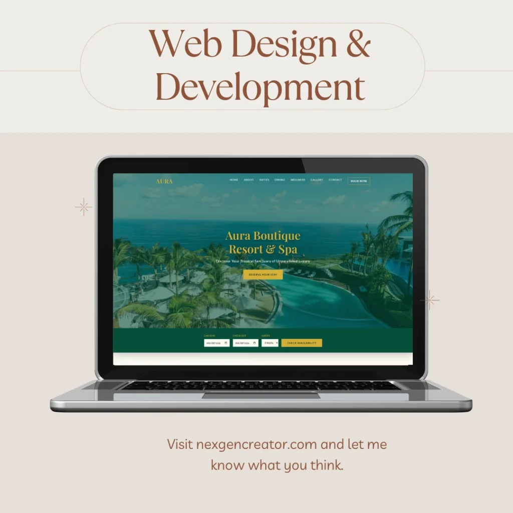 Modern Web Template Mockup NexGen Creator Sri Lanka