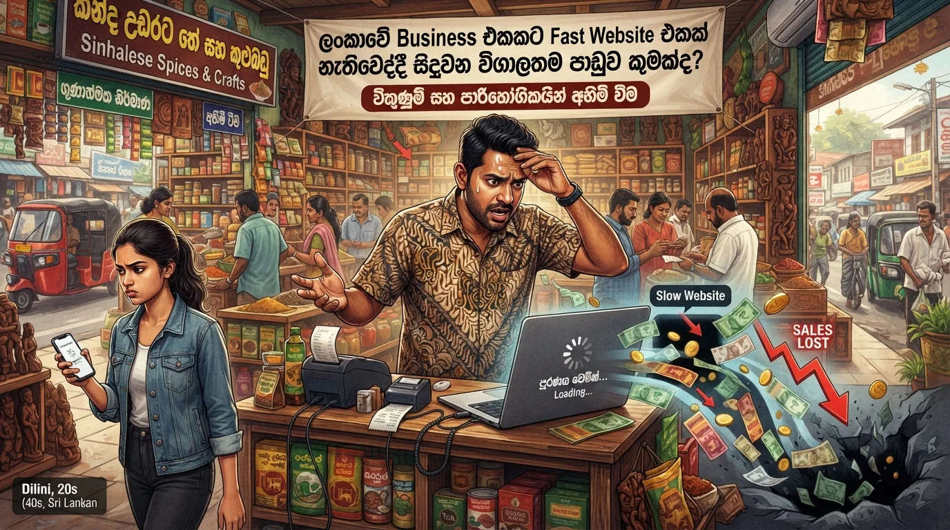 ලංකාවේ Business එකකට Fast Website එකක් නැතිවෙද්දී සිදුවන විශාලතම පාඩුව කුමක්ද?